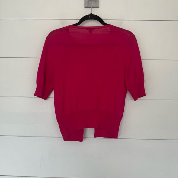 Ann Taylor Women’s Small Hot Pink Cardigan Sweater - Picture 3 of 4